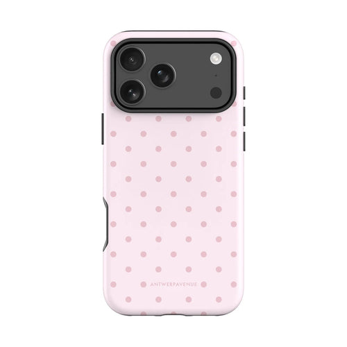 Blush Dot gsm-hoesje in roze met stippen voor iPhone