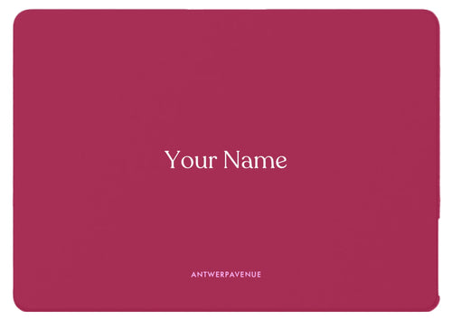 Burgundy MacBook custom case