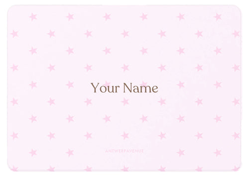 Pink Stars MacBook custom case