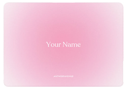 Light Pink Gradient MacBook custom case