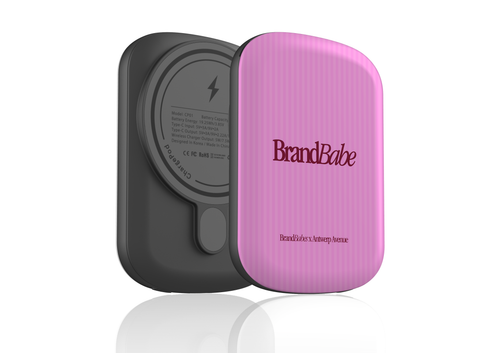 BrandBabe Pink magnetic power bank