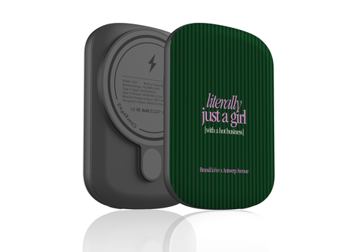 Literally Just a Girl magnetic power bank