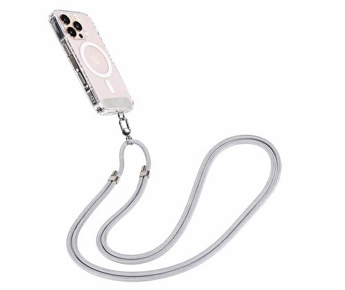 Crossbody Phone Strap Silver