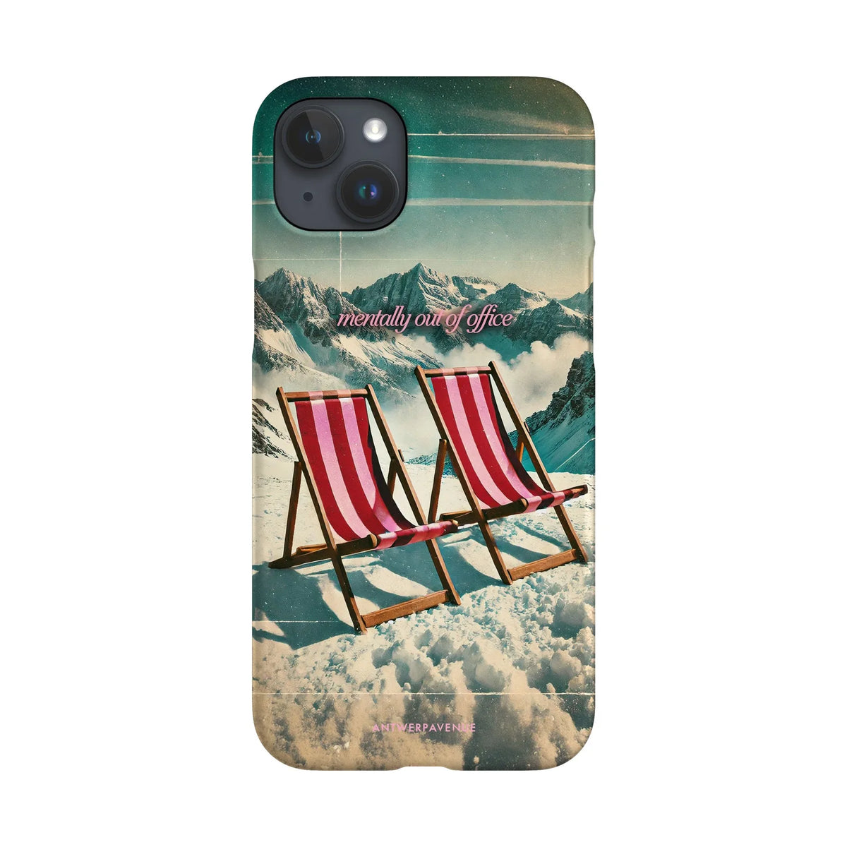 Mentally Out of Office - Case - iPhone 15 Plus Snap mockup