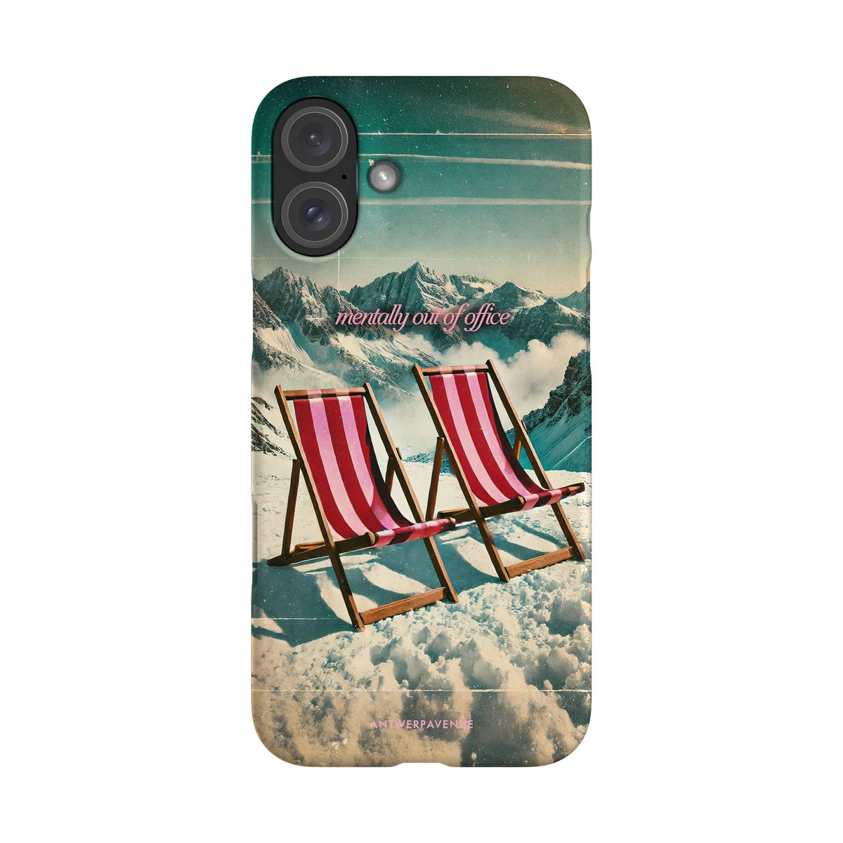 Mentally Out of Office - Case - iPhone 16 Plus Snap mockup
