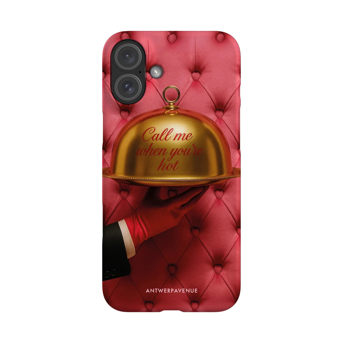 Call me when you're hot - Case - iPhone 16 Plus Snap mockup