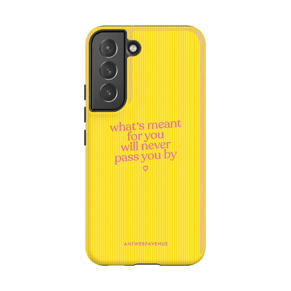 What's meant for you yellow - Case - Galaxy S22 mockup