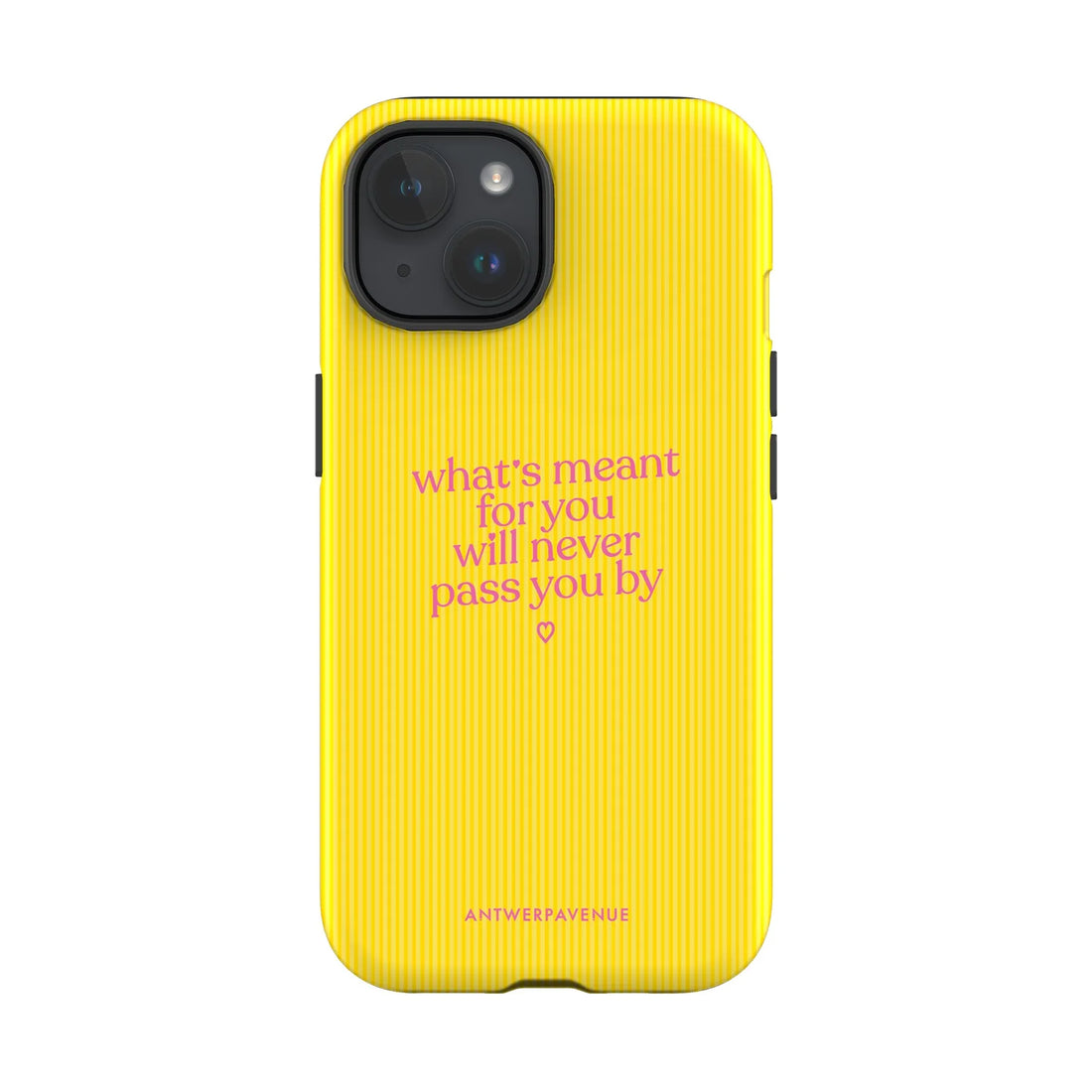 What's meant for you yellow - Case - iPhone 15 mockup