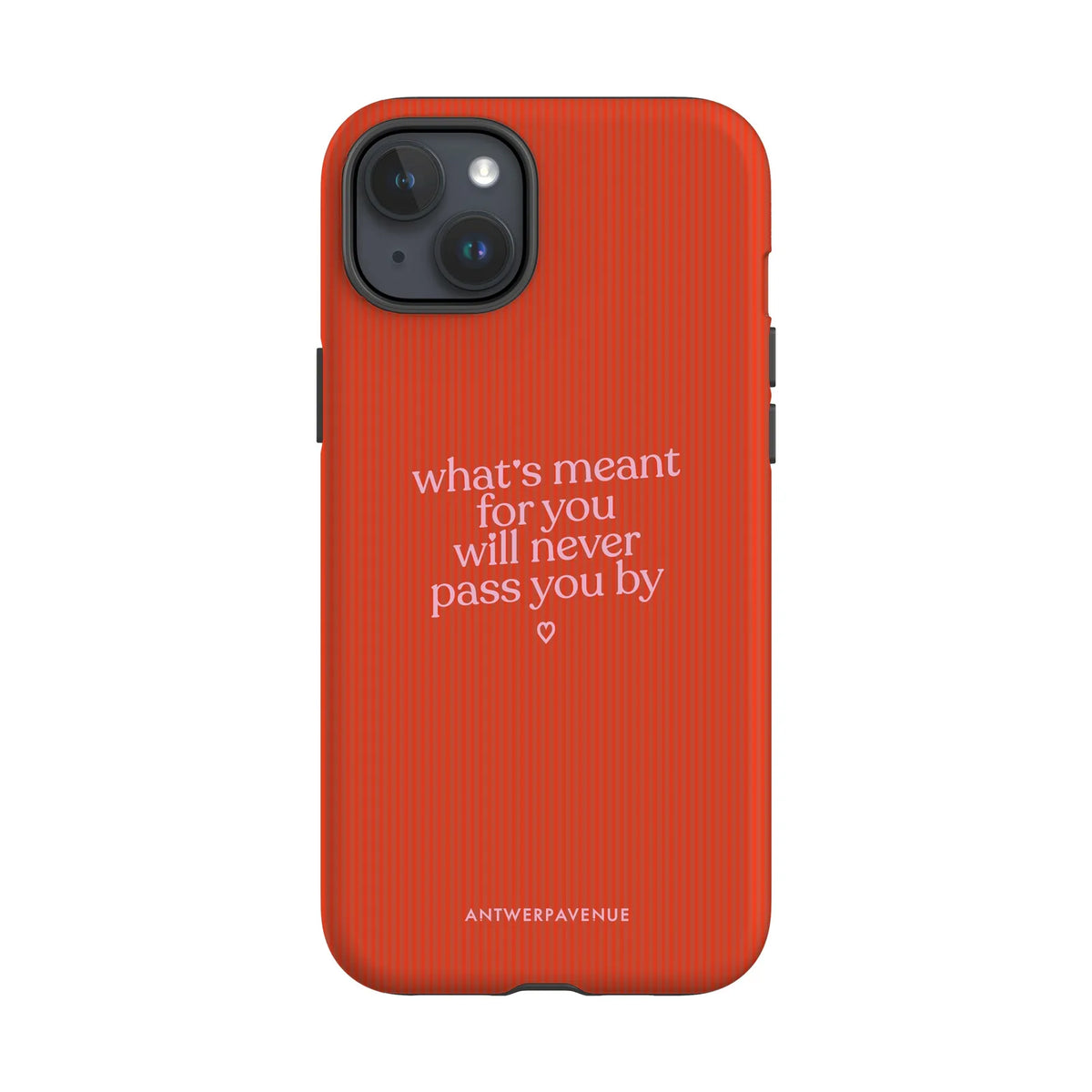 What's meant for you orange - Case - iPhone 15 Plus mockup