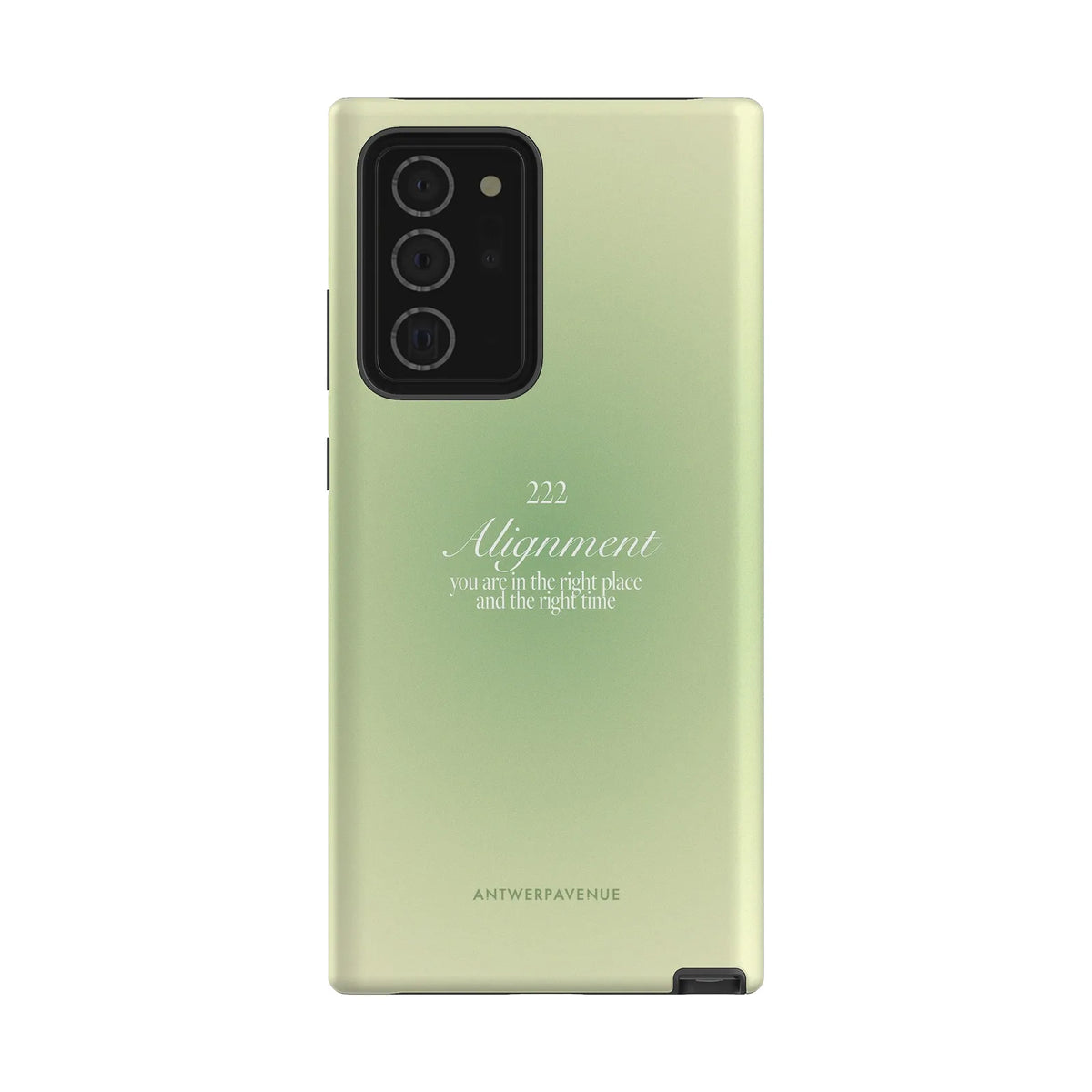 222 Alignment - Green Case - Galaxy Note 20 Ultra mockup