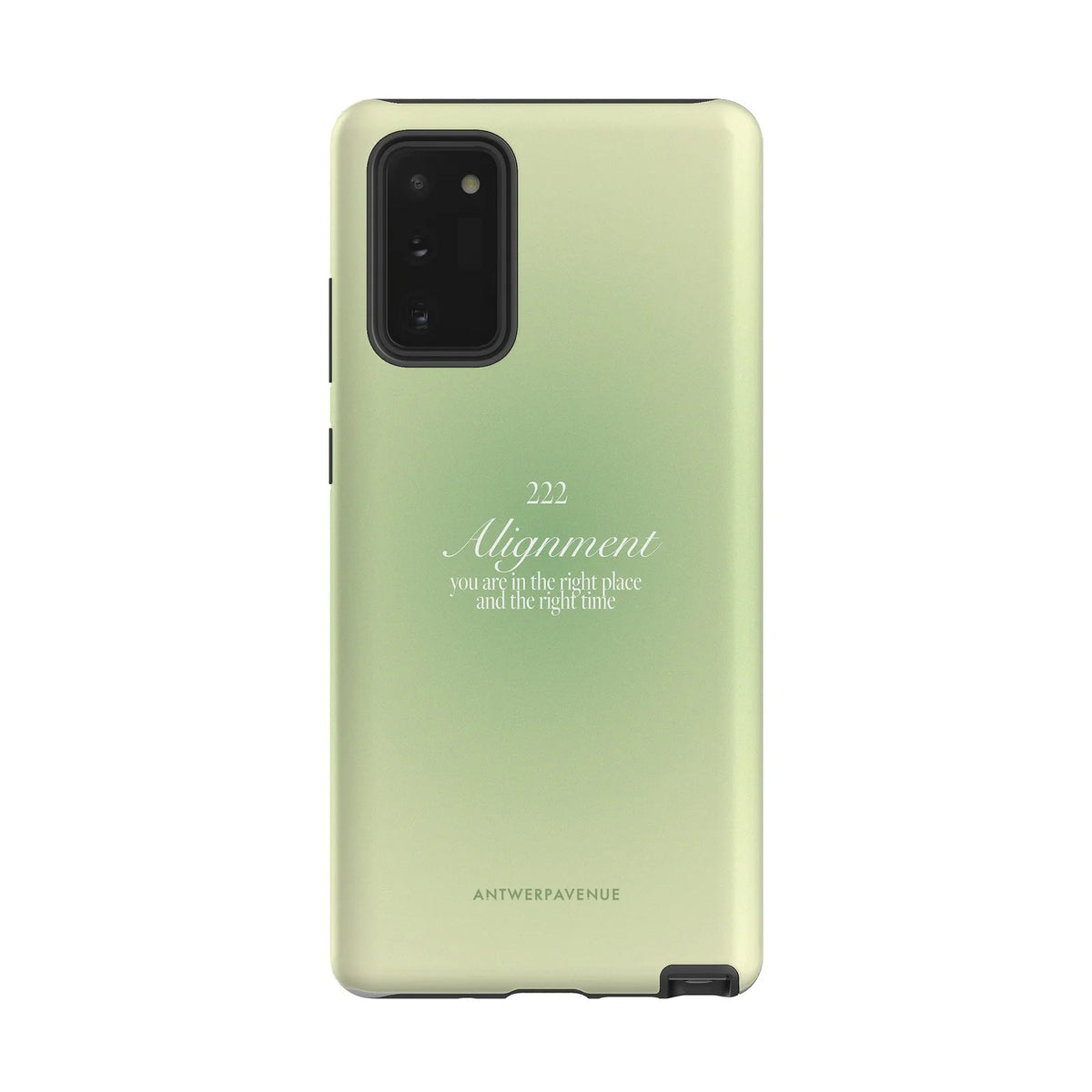 222 Alignment - Green Case - Galaxy Note 20 mockup
