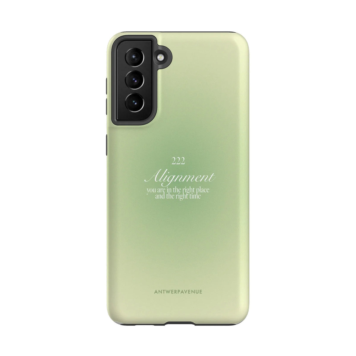 222 Alignment - Green Case - Galaxy S21 Plus mockup