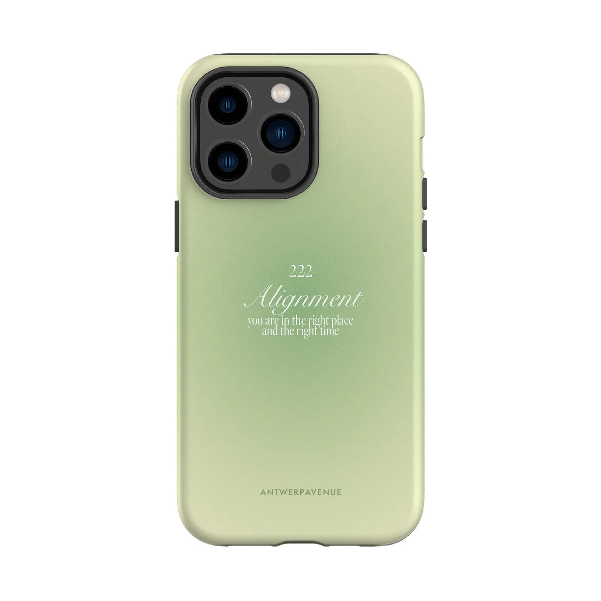 222 Alignment - Green Case - iPhone 14 Pro Max mockup