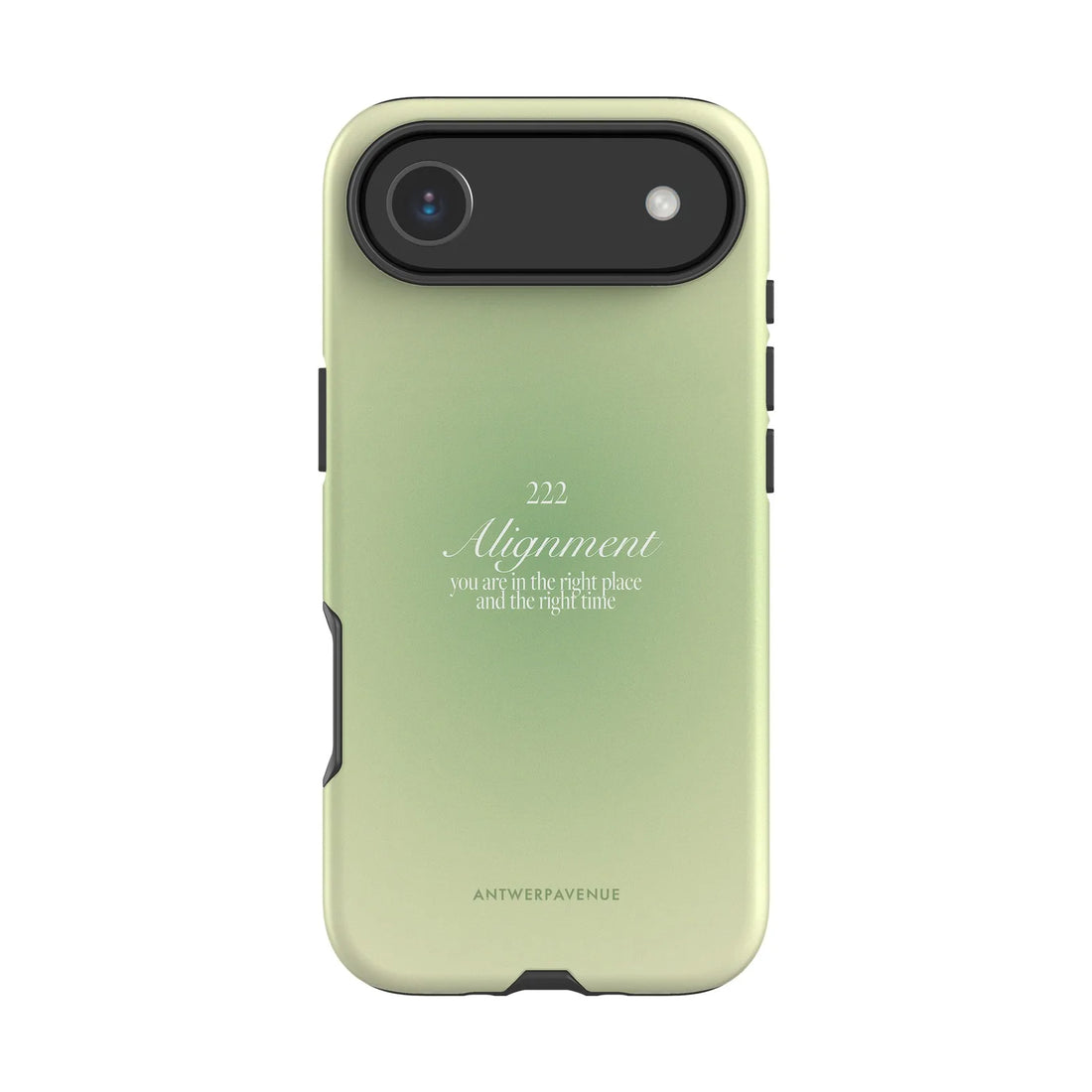 222 Alignment - Green Case - iPhone 17 Air mockup