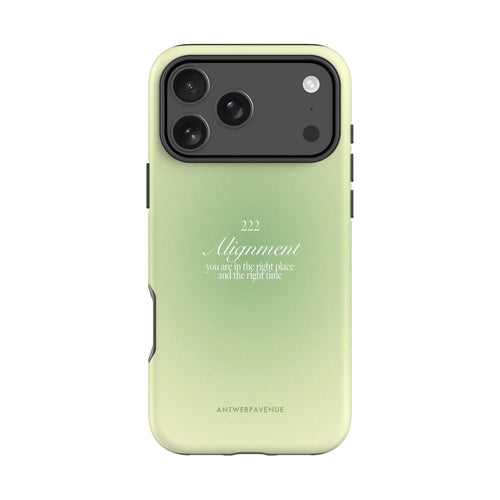 Green 222 Alignment phone case for iPhone