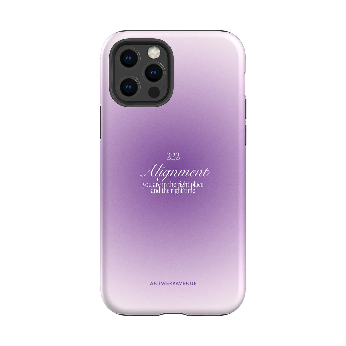 222 Alignment - Purple Case - iPhone 12 Pro mockup