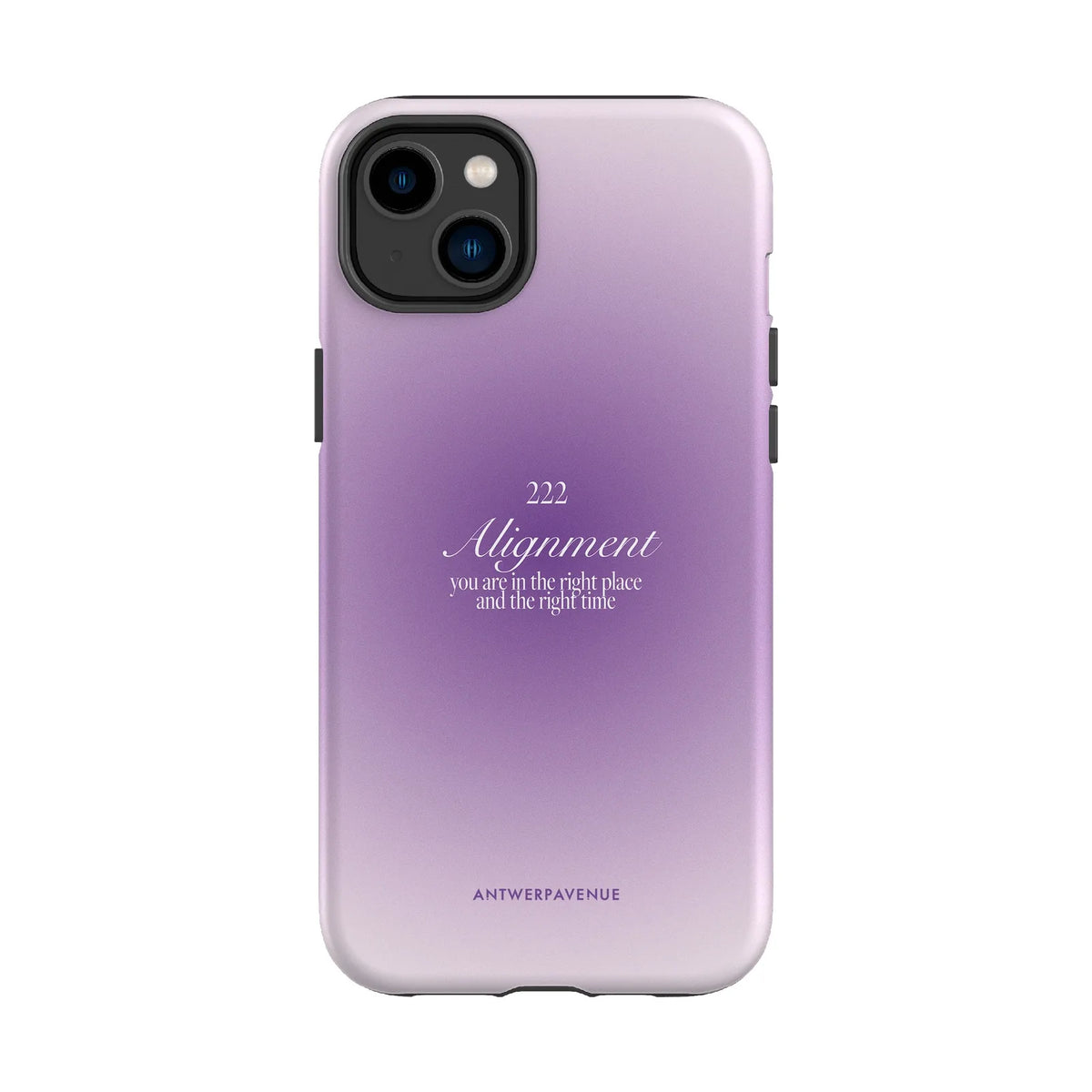 222 Alignment - Purple Case - iPhone 14 Plus mockup