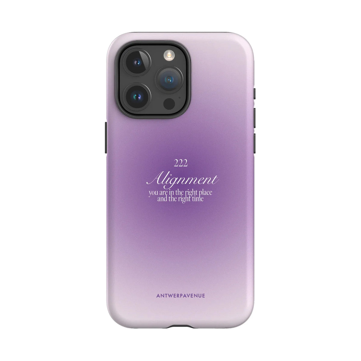 222 Alignment - Purple Case - iPhone 15 Pro Max mockup