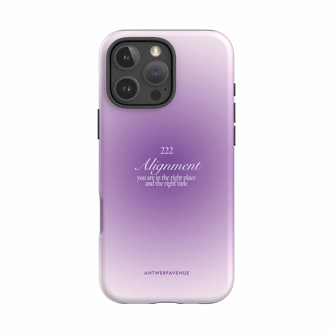222 Alignment - Purple Case - iPhone 16 Pro Max mockup