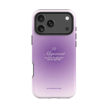 222 Alignment gsm-hoesje in paars voor iPhone