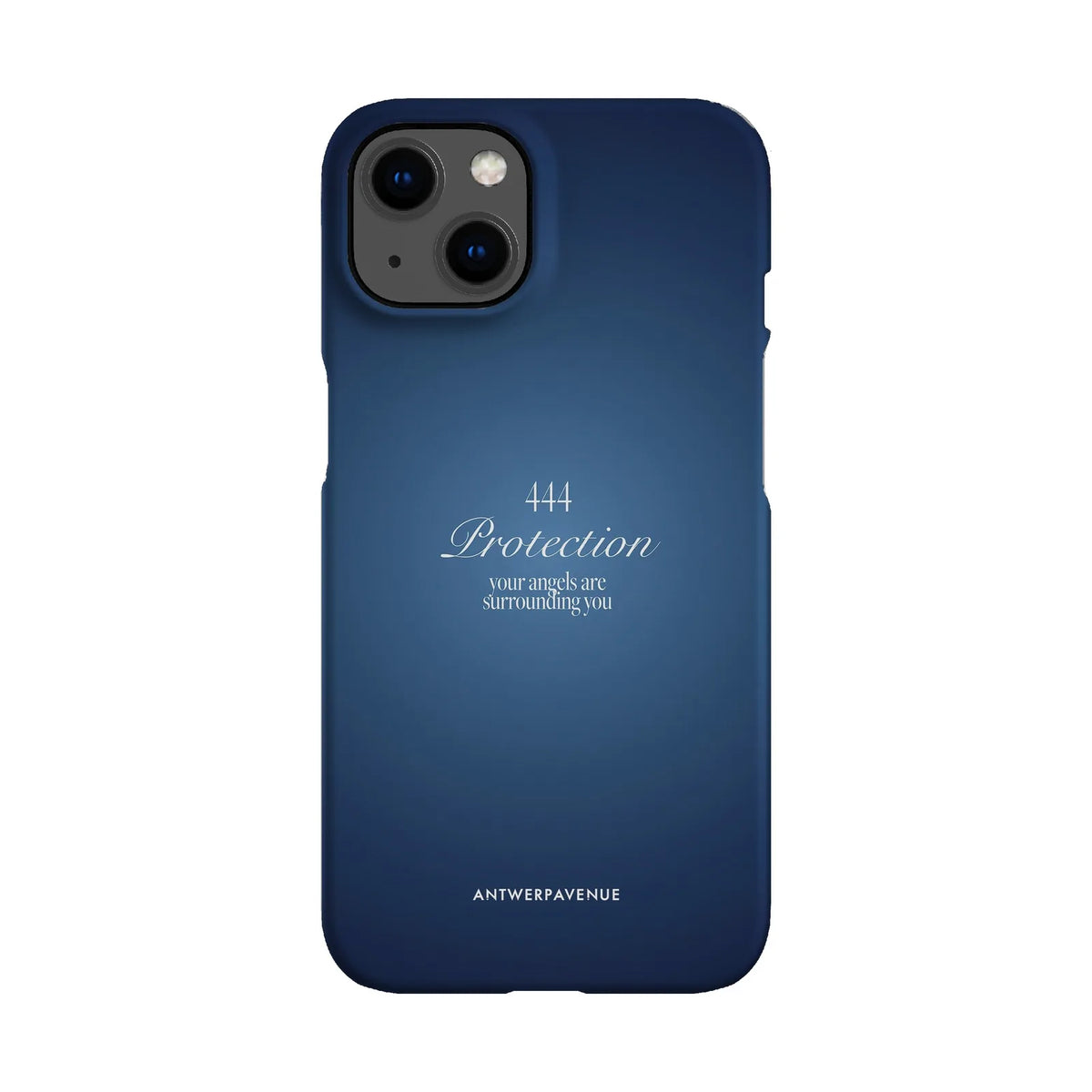 444 Protection - Blue Case - iPhone 13 Snap mockup