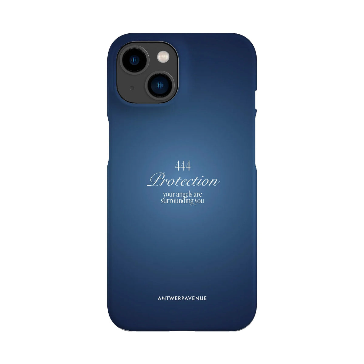 444 Protection - Blue Case - iPhone 14 Snap mockup