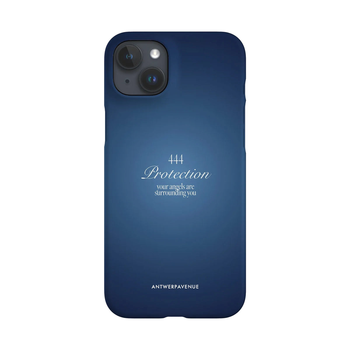 444 Protection - Blue Case - iPhone 15 Plus Snap mockup