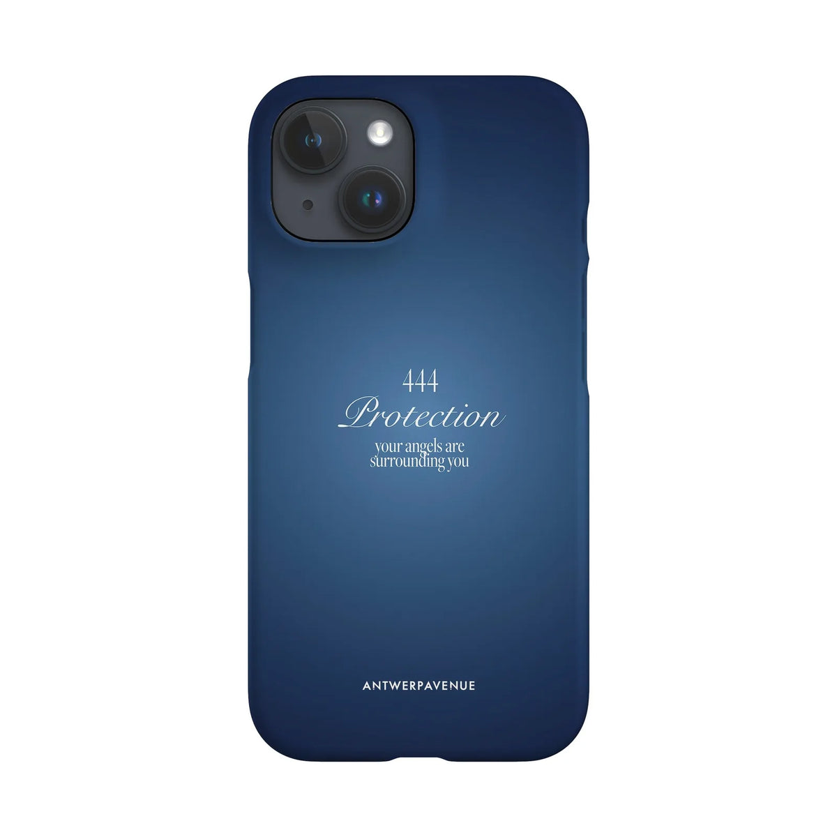 444 Protection - Blue Case - iPhone 15 Snap mockup