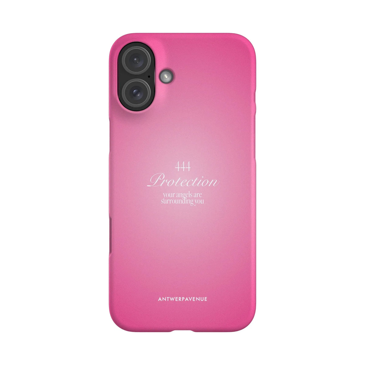 444 Protection - Pink Case - iPhone 16 Plus Snap mockup