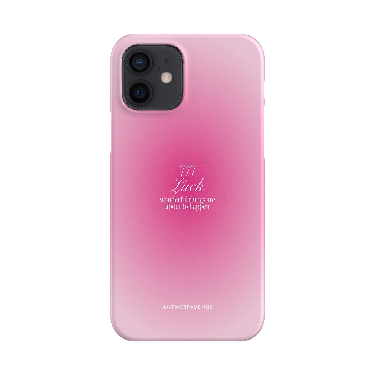 777 Luck - Pink Case - iPhone 12 Snap mockup