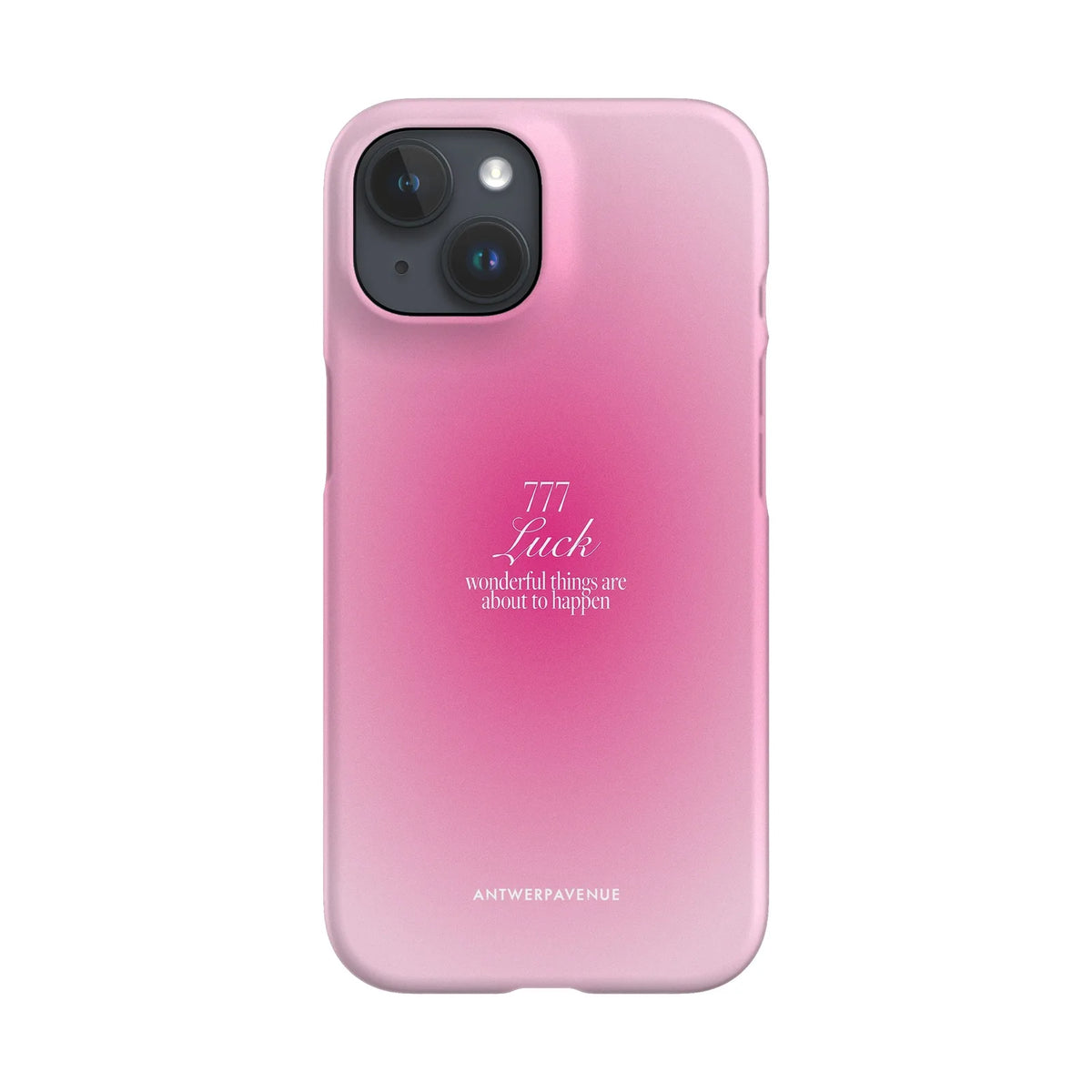 777 Luck - Pink Case - iPhone 15 Snap mockup