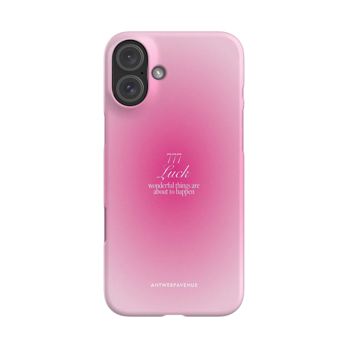 777 Luck - Pink Case - iPhone 16 Plus Snap mockup