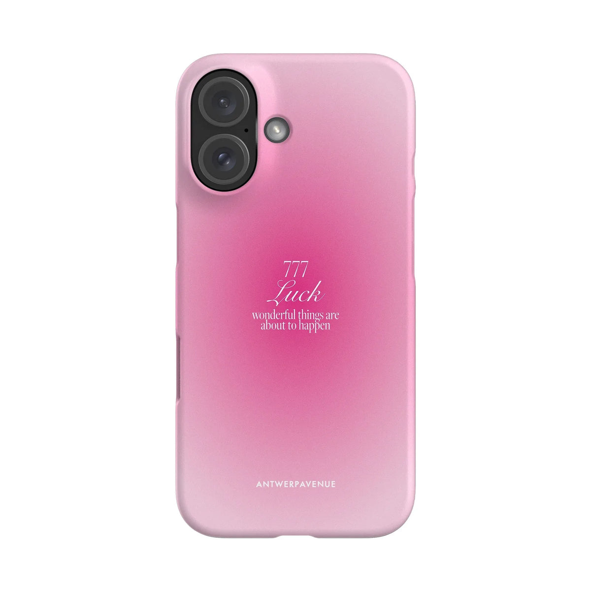 777 Luck - Pink Case - iPhone 16 Snap mockup