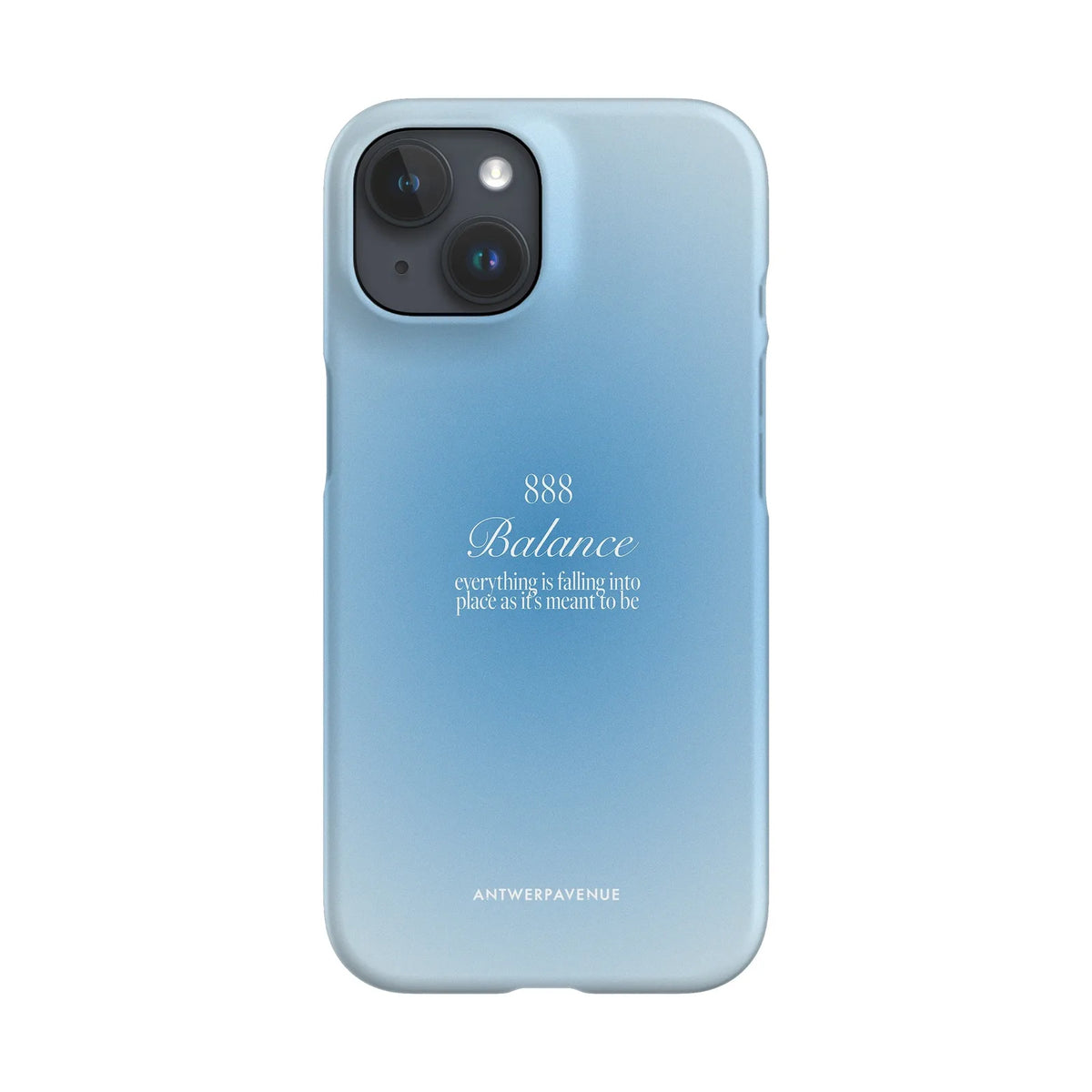 888 Balance - Blue Case - iPhone 15 Snap mockup