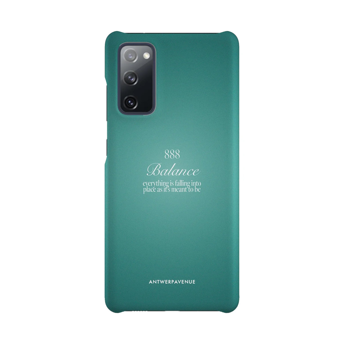 888 Balance - Green Case - Galaxy S20 FE Snap mockup