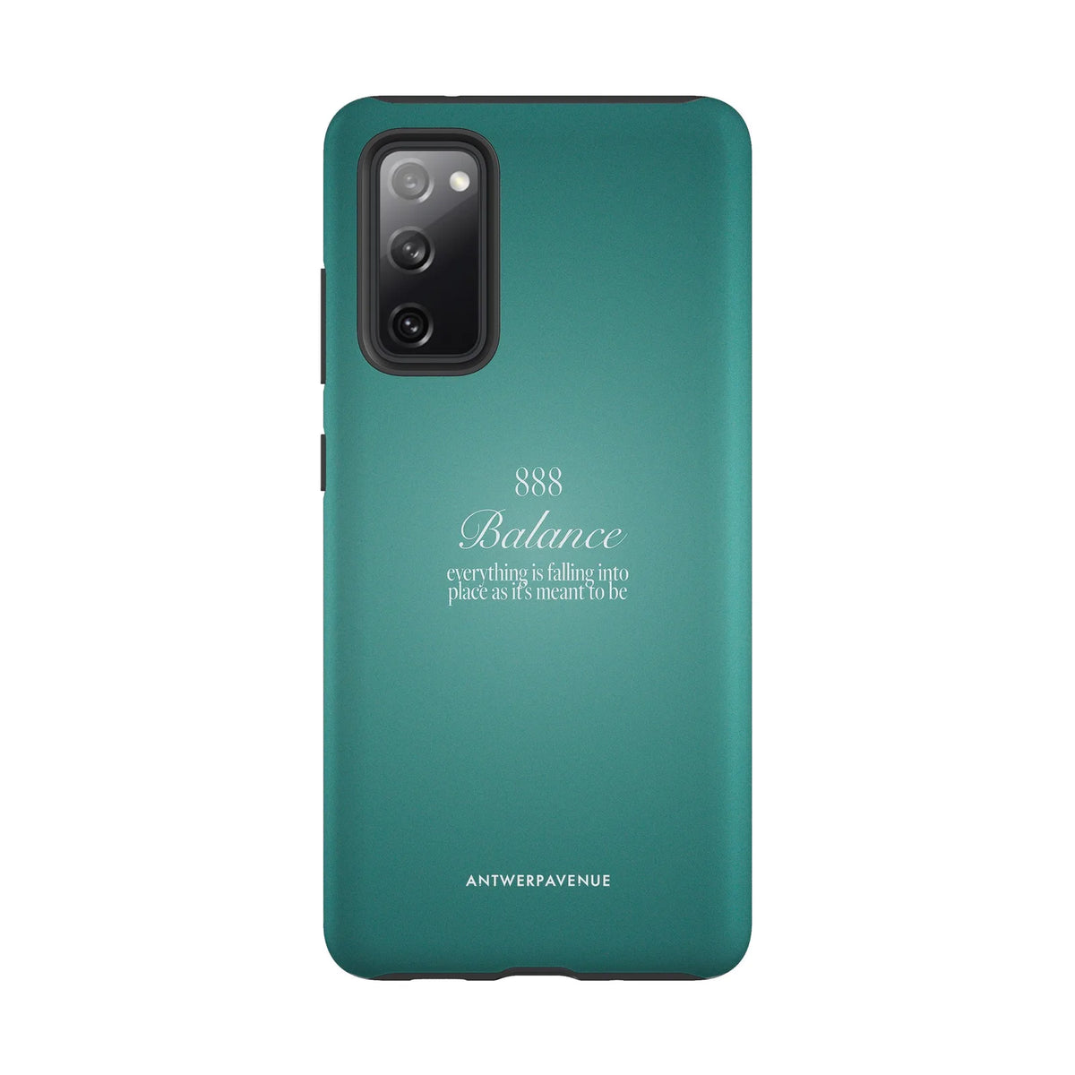 888 Balance - Green Case - Galaxy S20 FE mockup