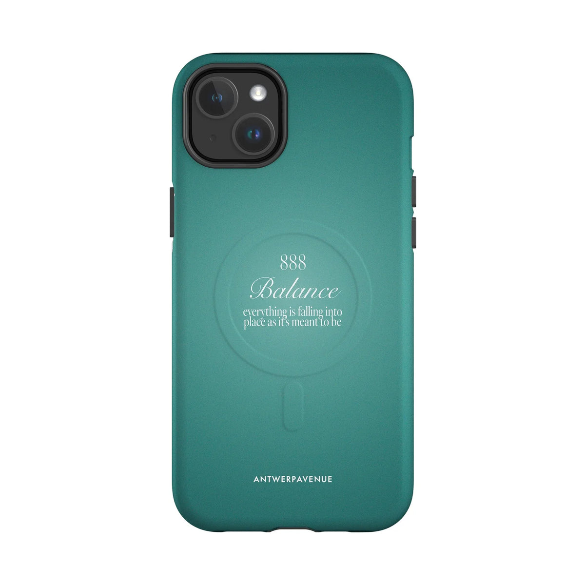 888 Balance - Green Case - iPhone 14 Plus MagSafe mockup