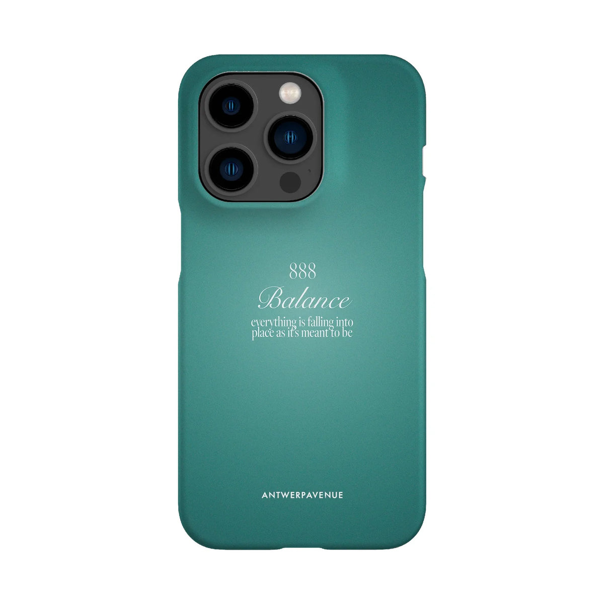 888 Balance - Green Case - iPhone 14 Pro Snap mockup