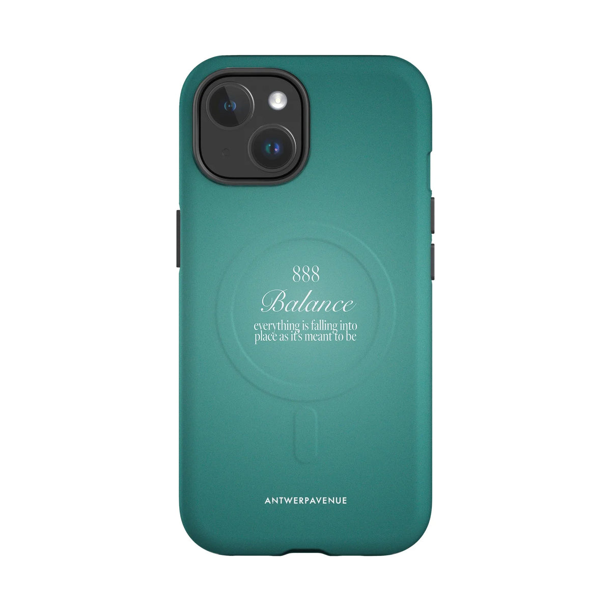 888 Balance - Green Case - iPhone 15 MagSafe mockup