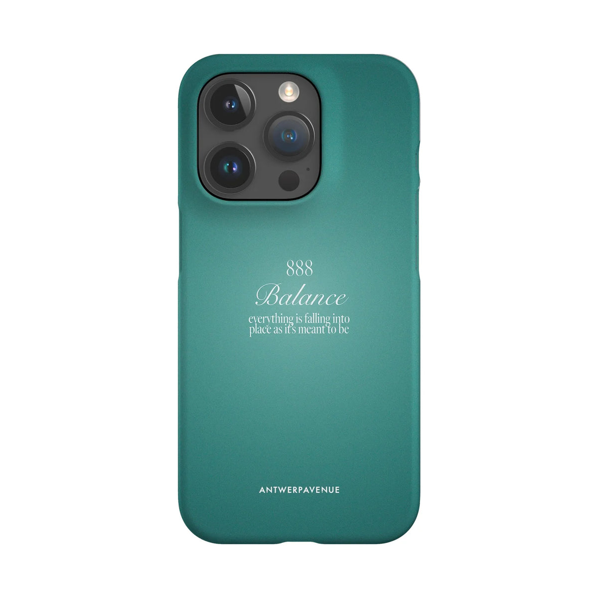888 Balance - Green Case - iPhone 15 Pro Snap mockup