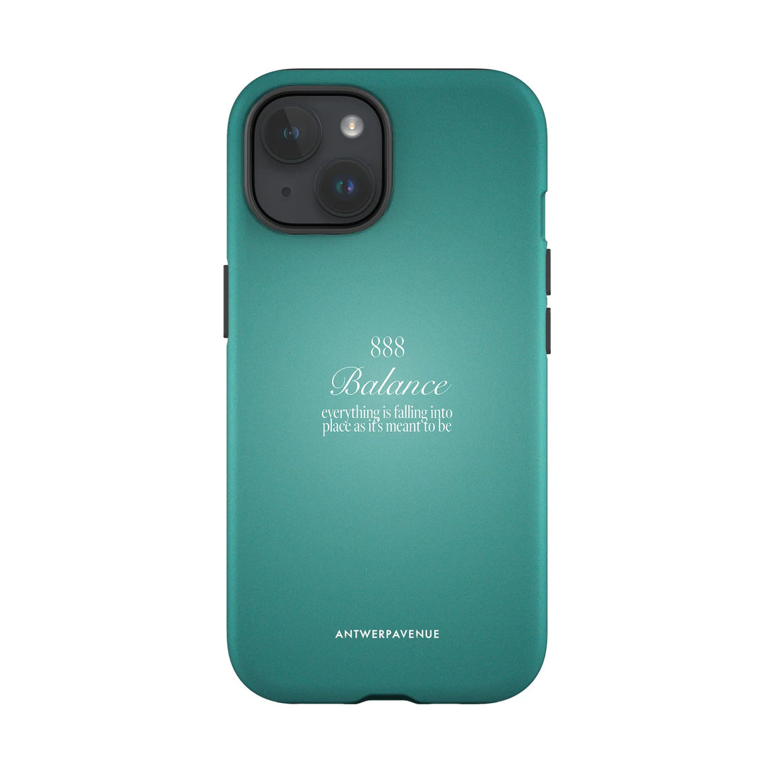888 Balance - Green Case - iPhone 15 mockup