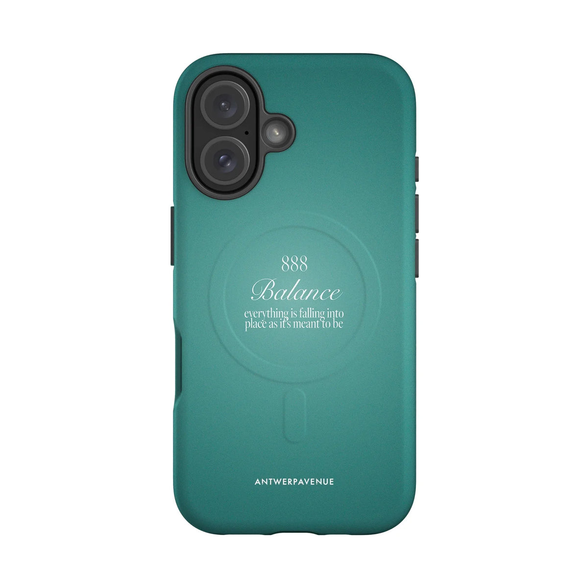 888 Balance - Green Case - iPhone 16 MagSafe mockup