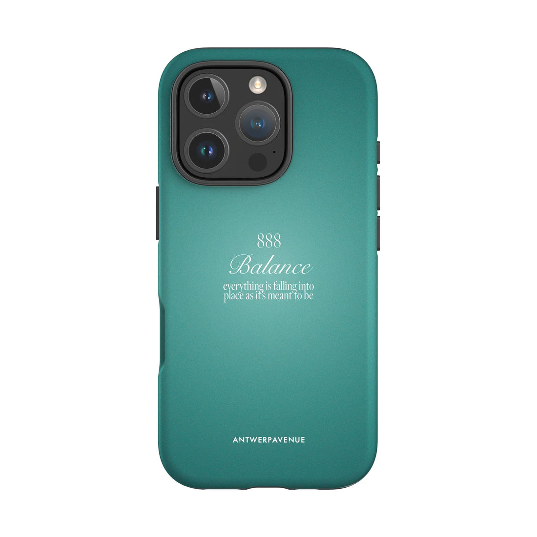 888 Balance - Green Case - iPhone 16 Pro mockup