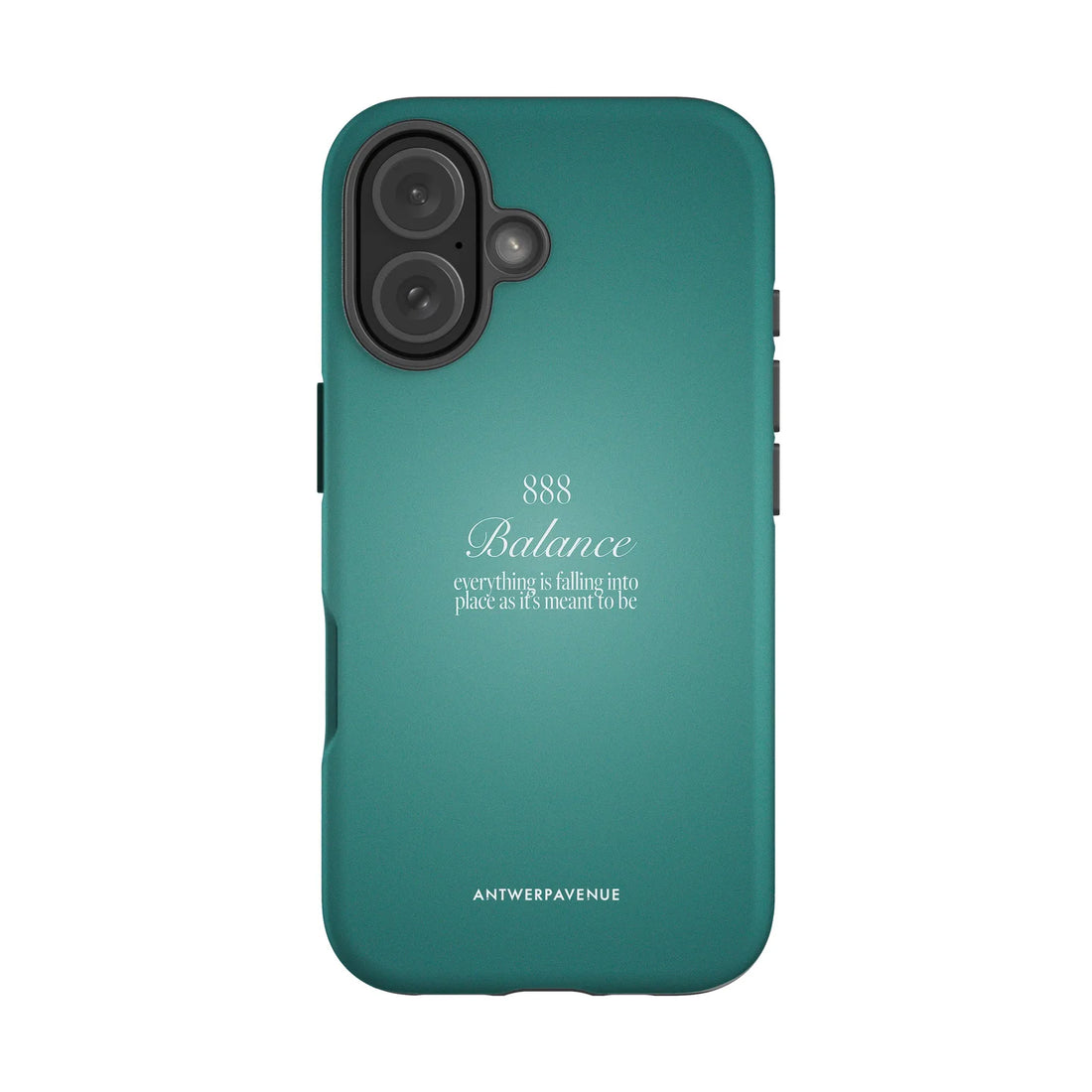 888 Balance - Green Case - iPhone 16 mockup