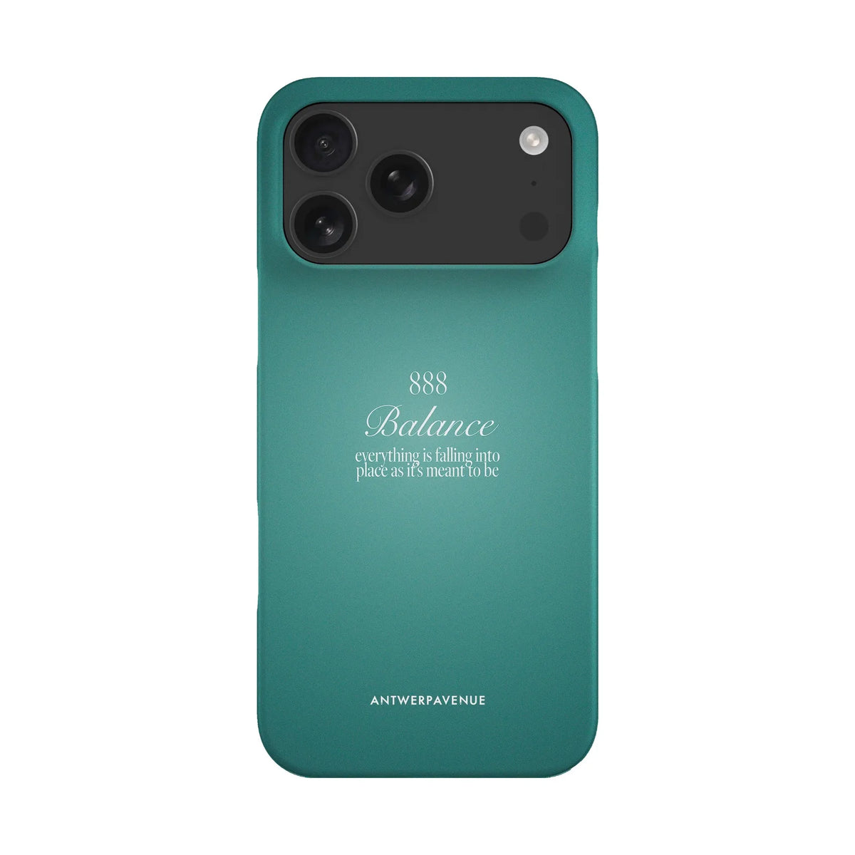 888 Balance - Green Case - iPhone 17 Pro Max Snap mockup