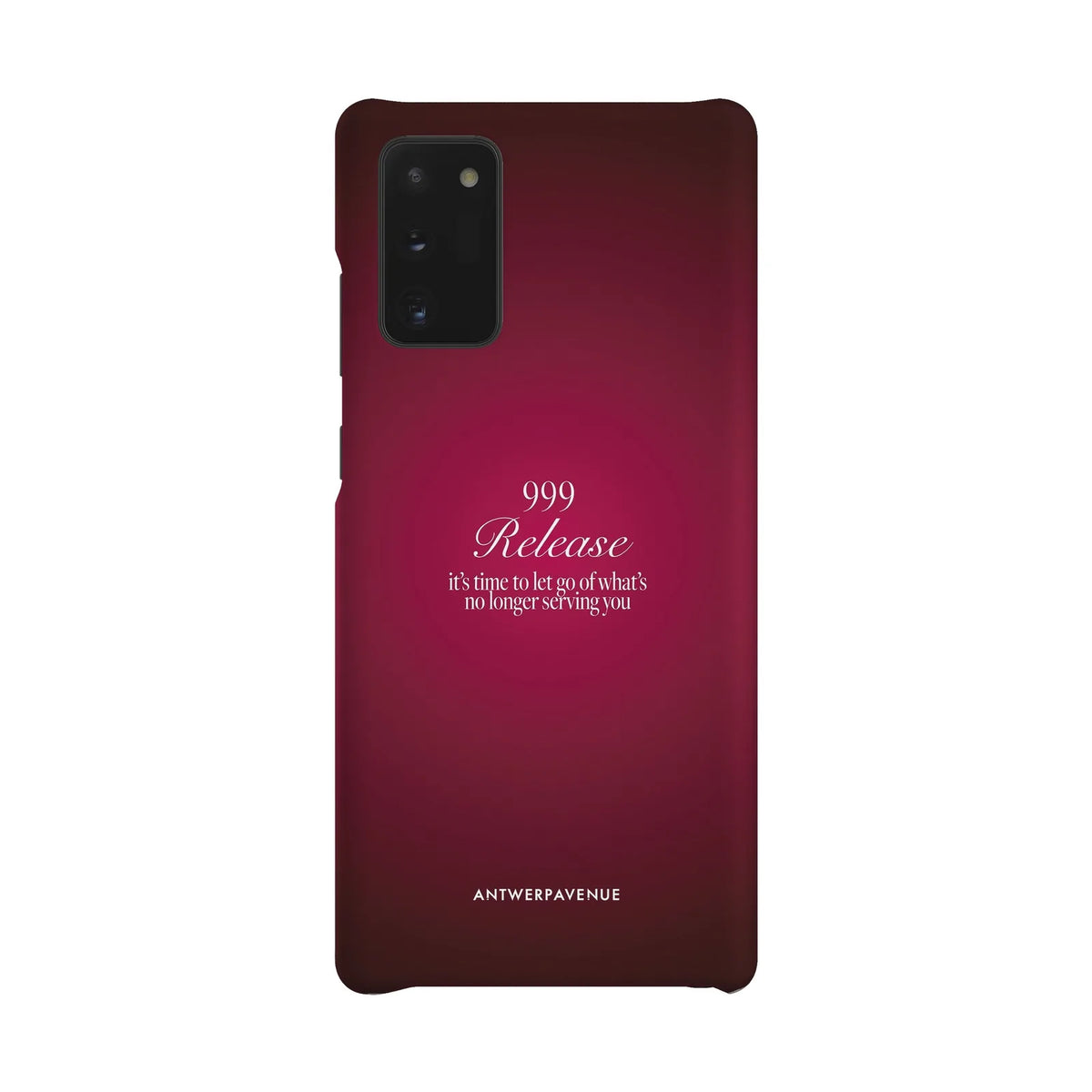 999 Release - Red Case - Galaxy Note 20 Snap mockup