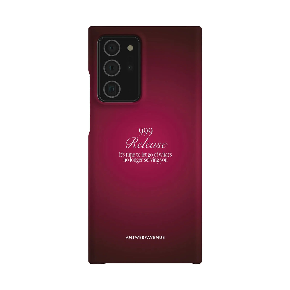 999 Release - Red Case - Galaxy Note 20 Ultra Snap mockup