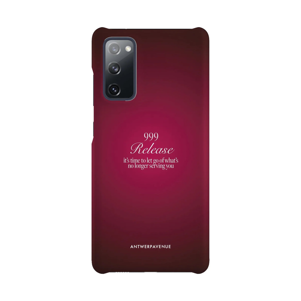 999 Release - Red Case - Galaxy S20 FE Snap mockup