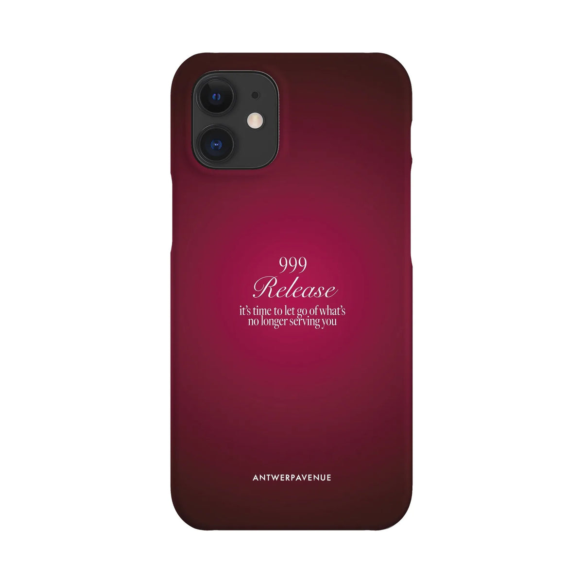 999 Release - Red Case - iPhone 12 Mini Snap mockup