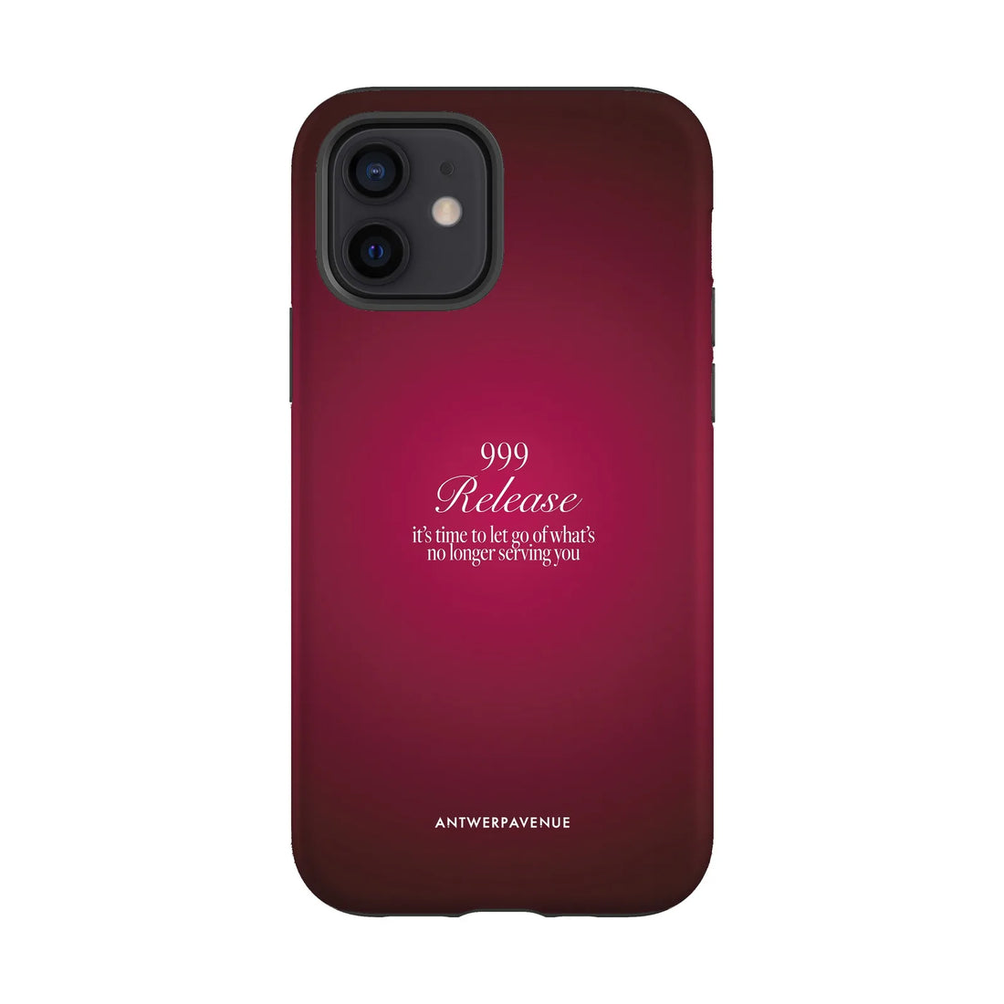 999 Release - Red Case - iPhone 12 mockup